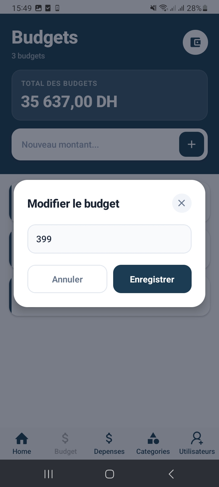 Profile settings
